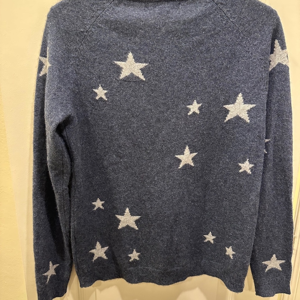 Philosophy Navy Star Sweater Size Small - Picture 4 of 6